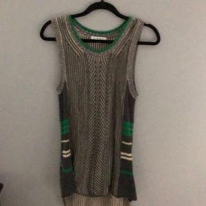 CAbi long tank sweater